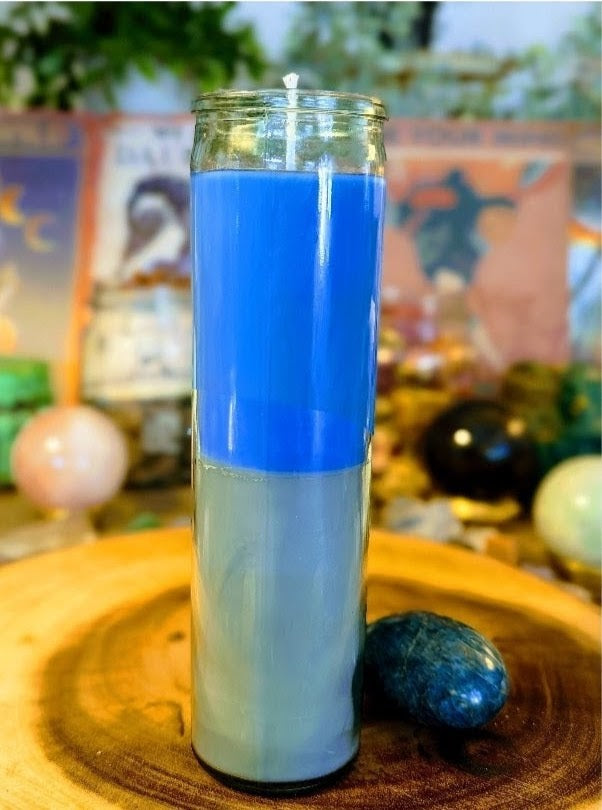 Health Uncrossing & Reversal Candle Ritual (7-Day Two-Color Hand-Poured) Clear Negative Energy, Restore Balance & Strengthen Energetic Protection