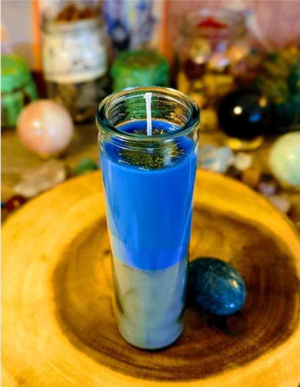 Health Uncrossing & Reversal Candle Ritual (7-Day Two-Color Hand-Poured) Clear Negative Energy, Restore Balance & Strengthen Energetic Protection