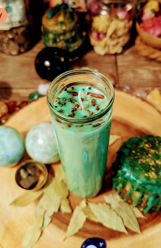 Infused Hand-Poured Money Magnet Candle Ritual (7-Day) — Income, Opportunity & Financial Flow