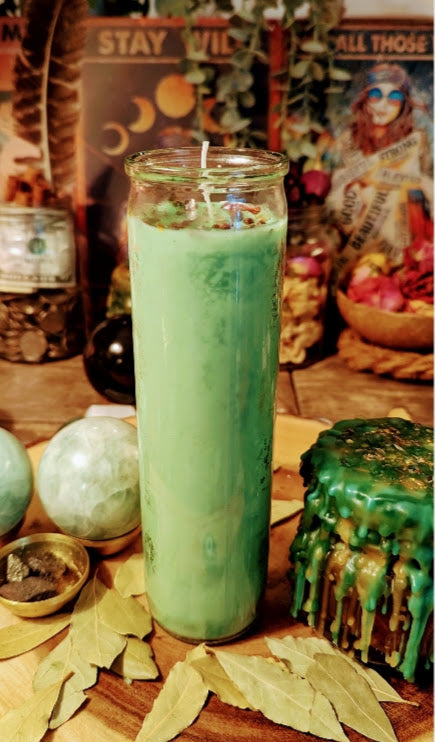 Money Magnet Candle Ritual (7-Day Hand-Poured) Attract Income, Opportunities & Continuous Money Flow