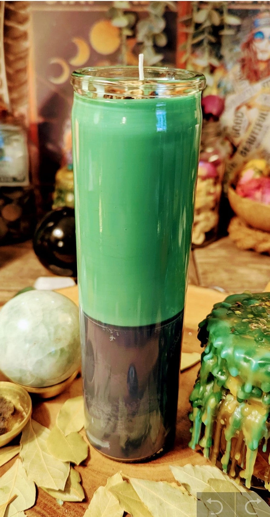 Money Uncrossing Candle Ritual (7-Day Hand-Poured) — Remove Financial Blocks & Restore Prosperity Flow