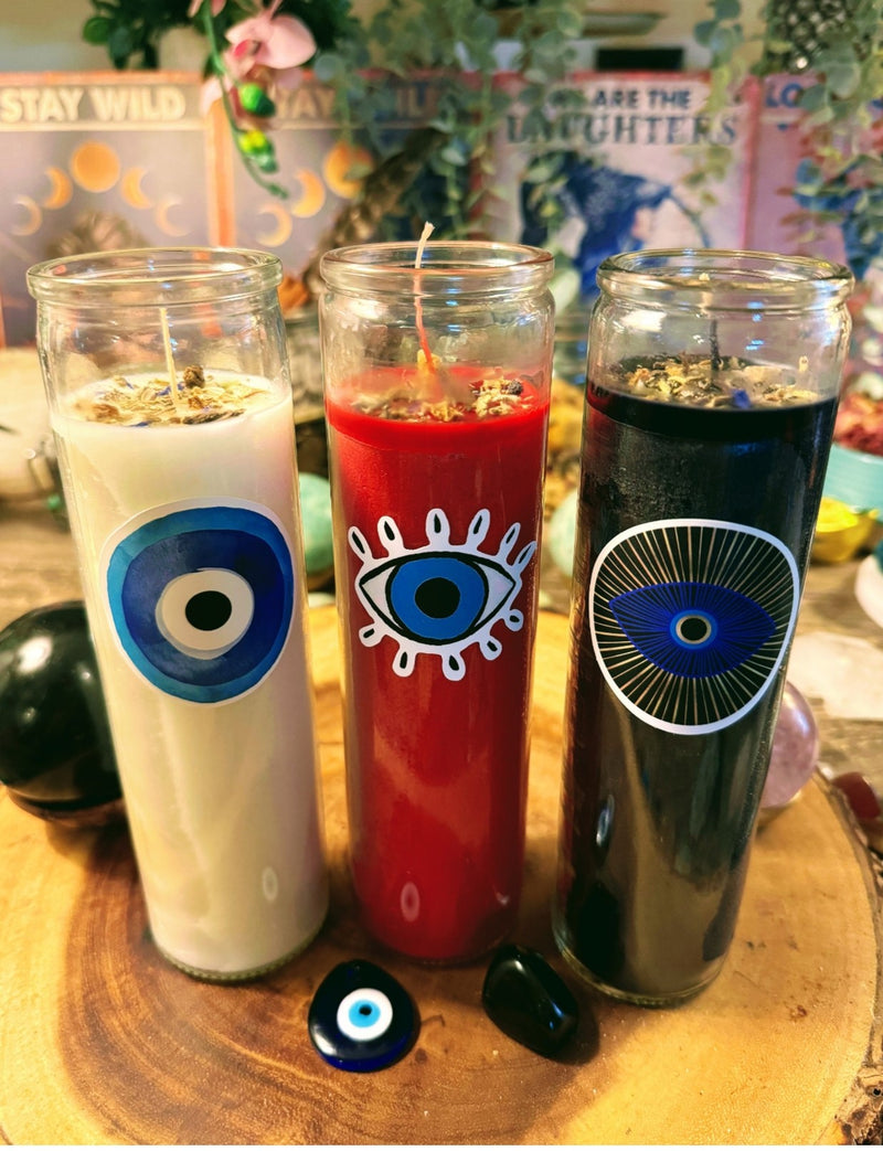 7-Day Protection & Spiritual Defense Candle Ritual (Hand-Poured)- Intended to shield against negative influence, spiritual attack, and harmful energy