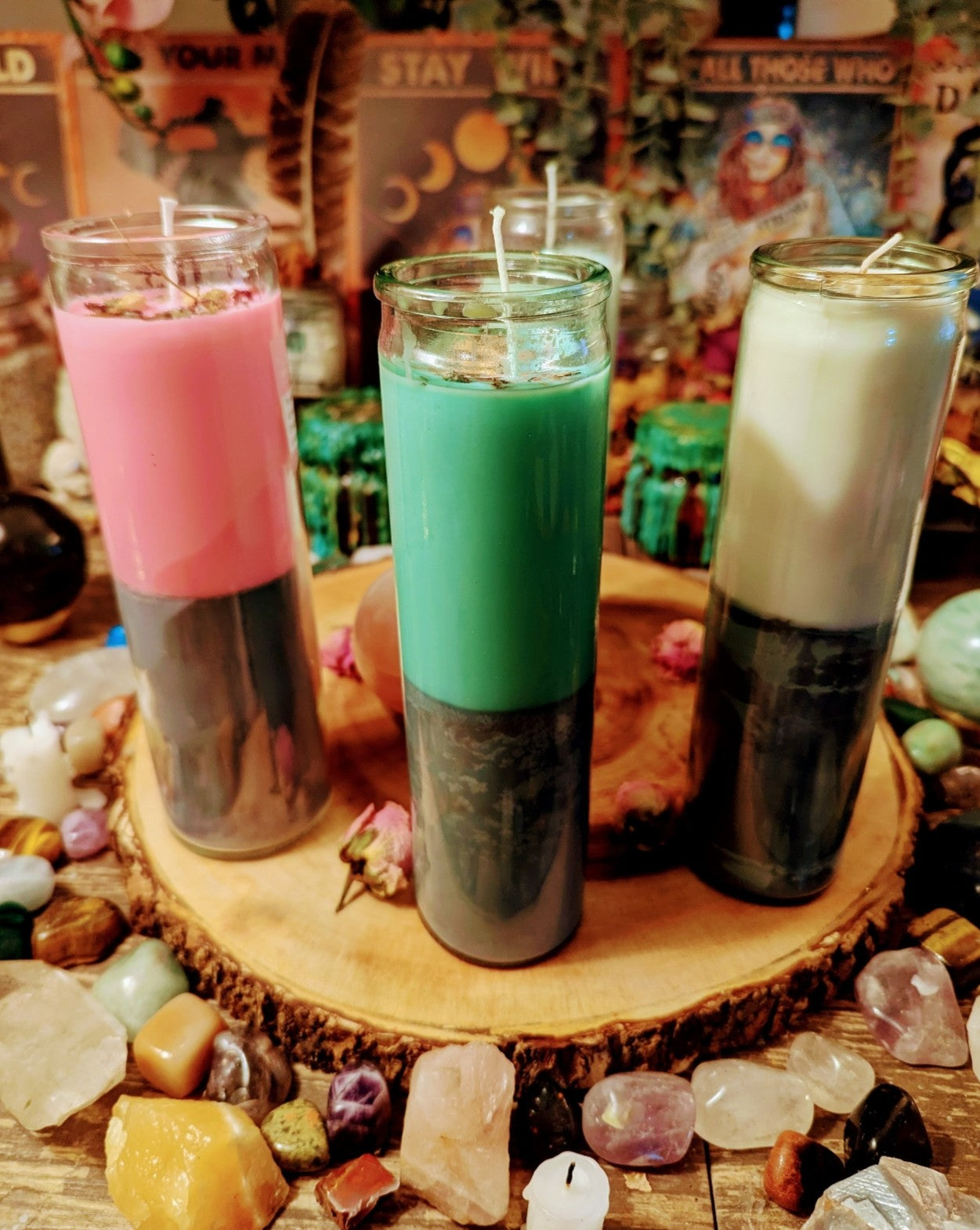 Banish Negativity & Reversal Candle Ritual (7-Day Two-Color Hand-Poured) Remove Harmful Energy, Clear Attachments & Strengthen Protection